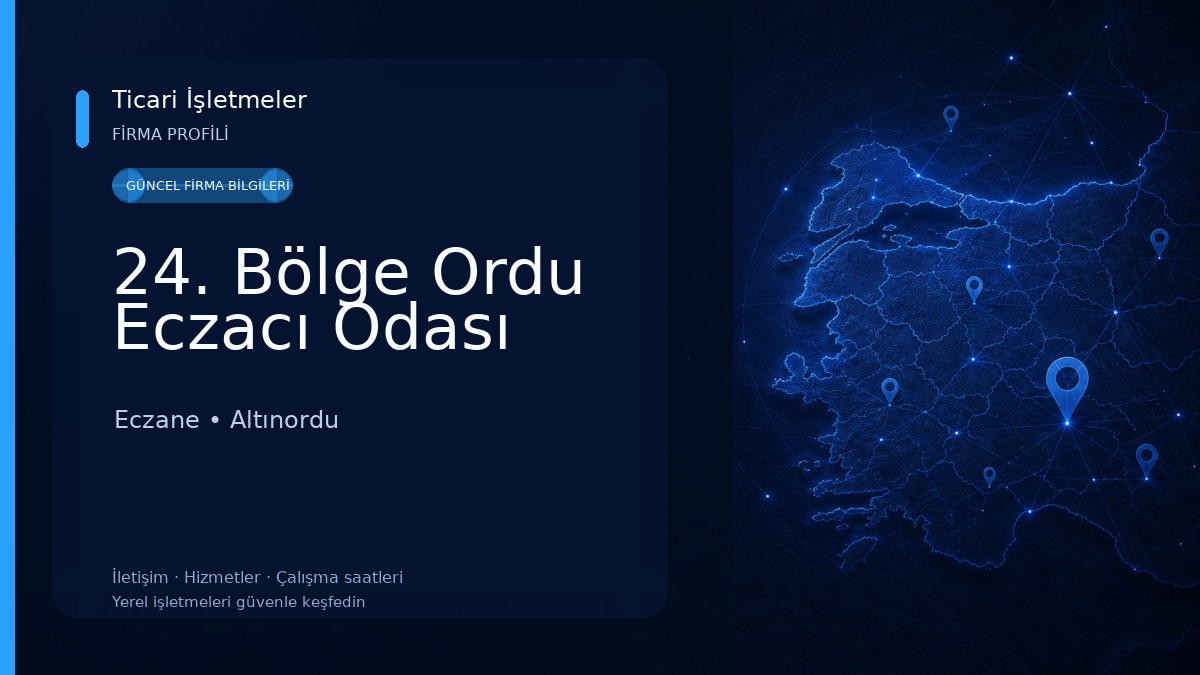 24. Bölge Ordu Eczacı Odası Eczane