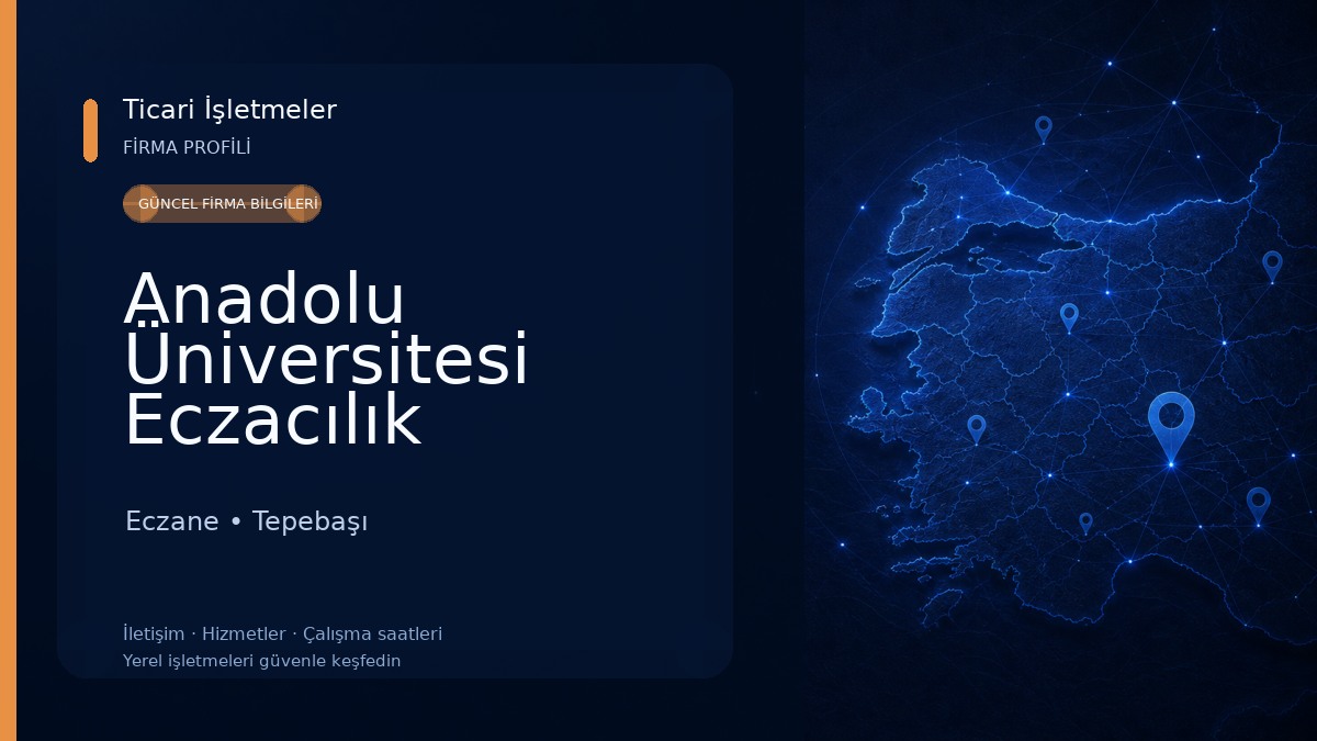 Anadolu Üniversitesi Eczacılık Fakültesi Eczane