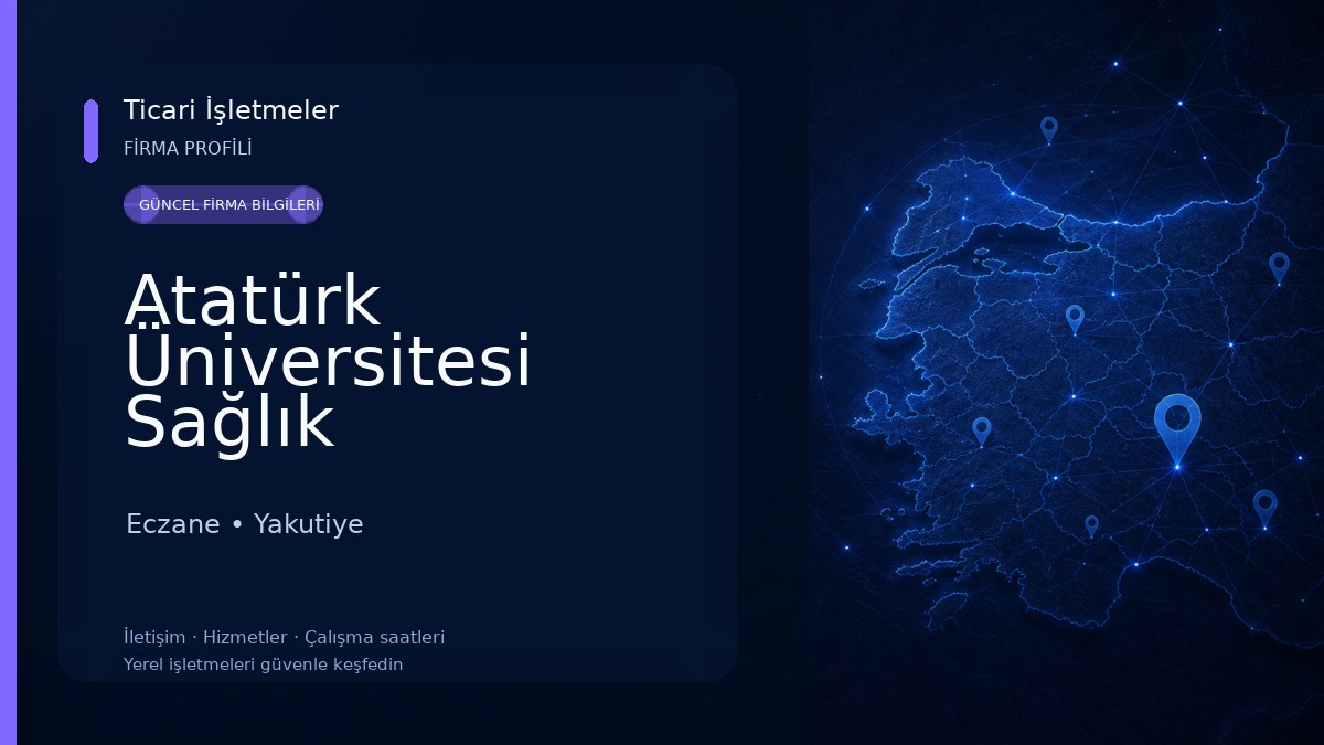 Atatürk Üniversitesi Sağlık Hizmetleri Meslek Yüksekokulu Eczane