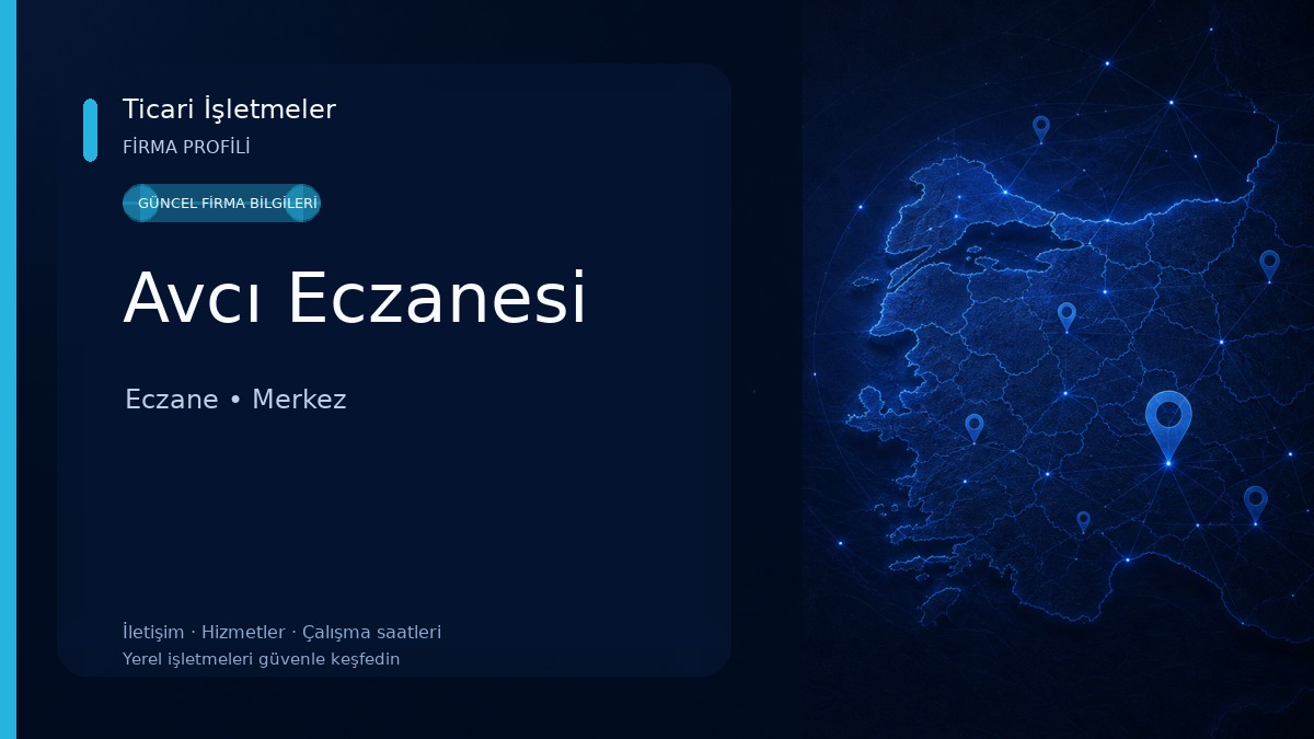 Avcı Eczanesi Eczane