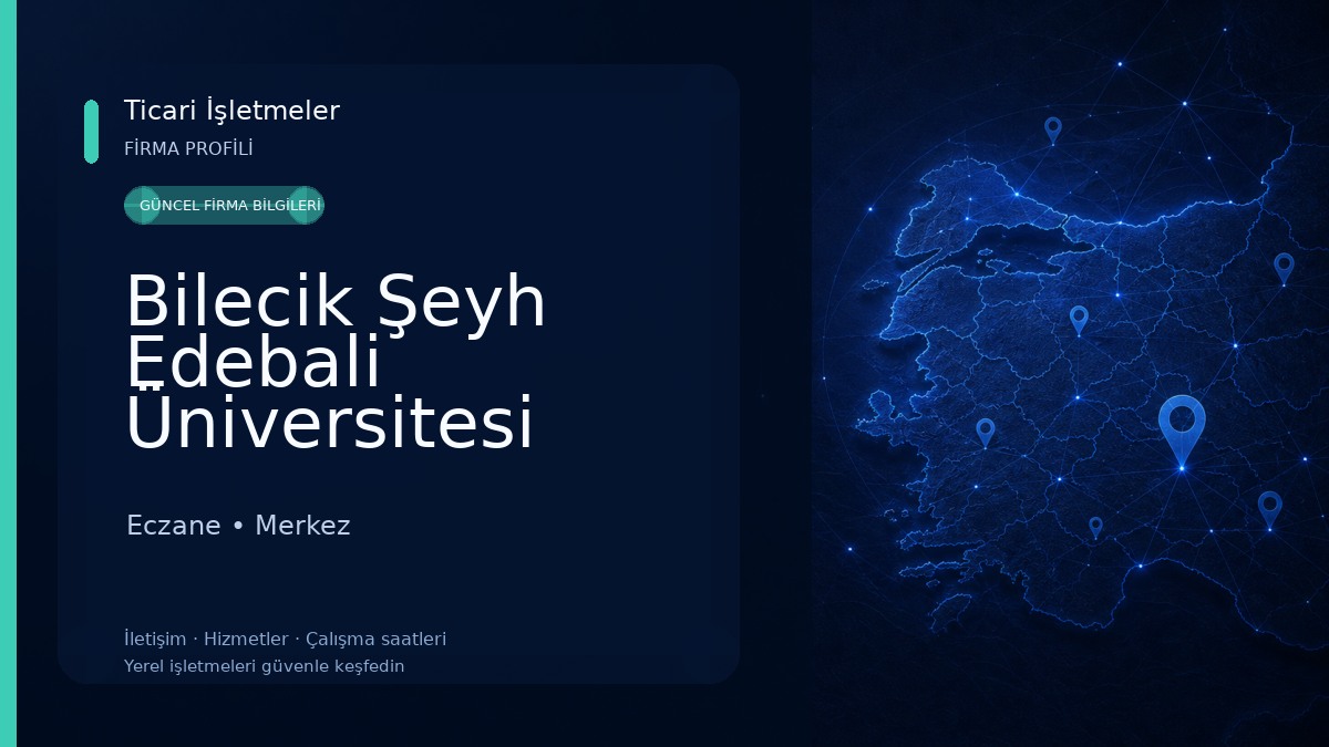 Bilecik Şeyh Edebali Üniversitesi Eczane