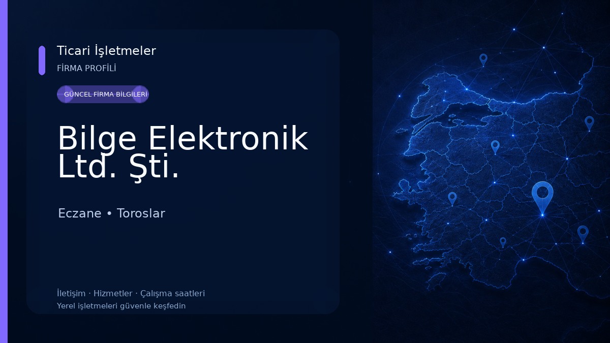 Bilge Elektronik Ltd. Şti. Eczane