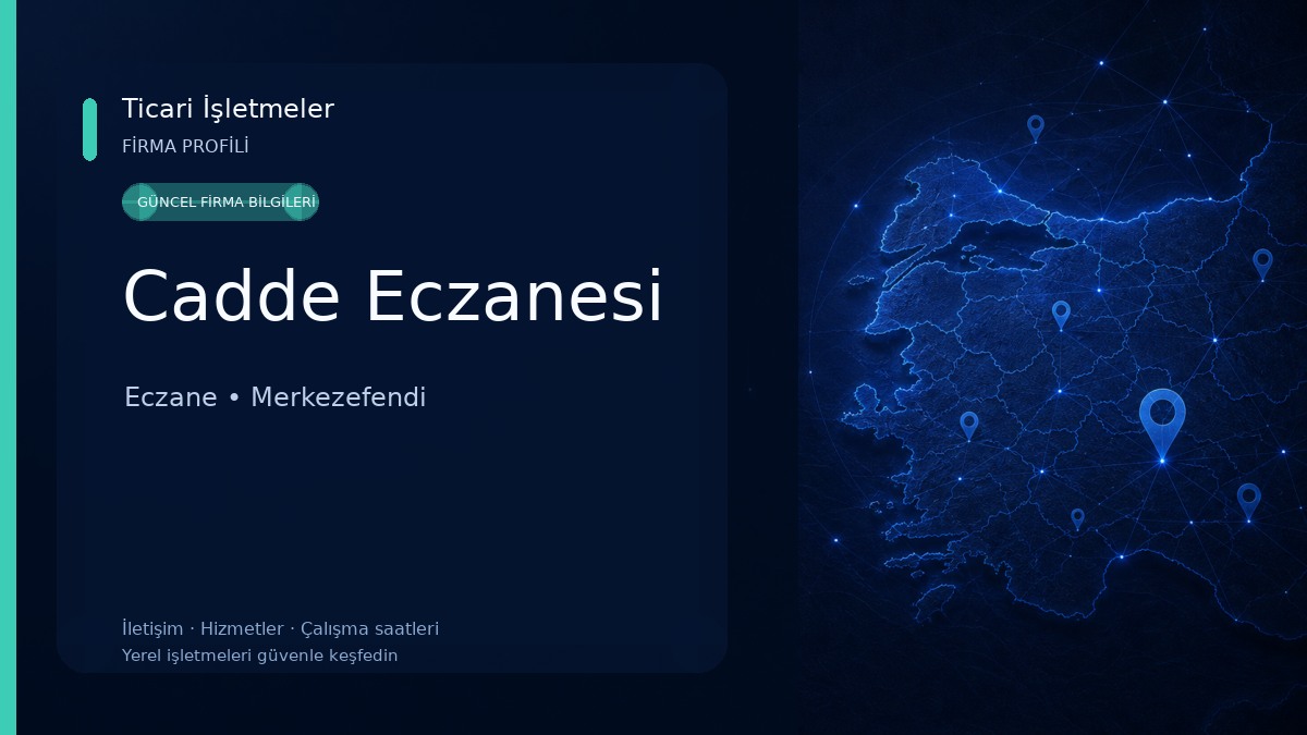 Cadde Eczanesi