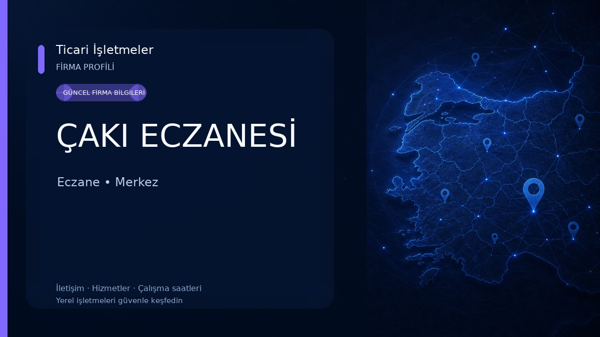 ÇAKI ECZANESİ 