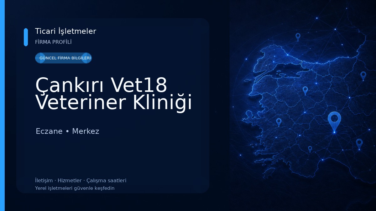 Çankırı Vet18 Veteriner Kliniği Eczane