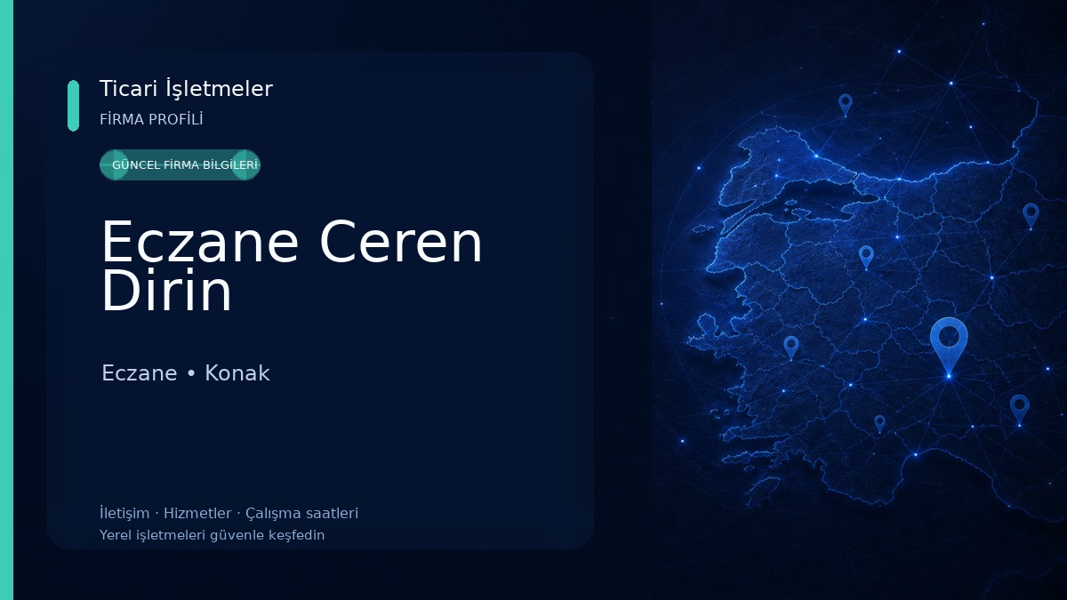 Eczane Ceren Dirin Eczane