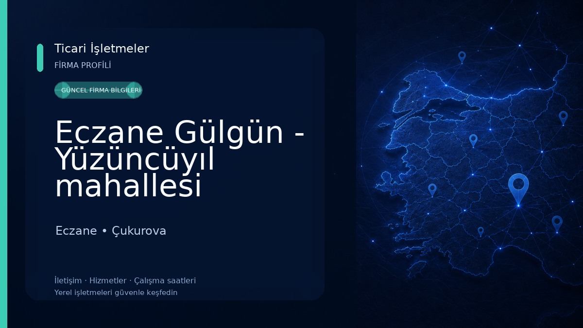 Eczane Gülgün - Yüzüncüyıl mahallesi Eczane