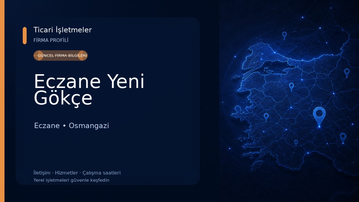 Eczane Yeni Gökçe Eczane
