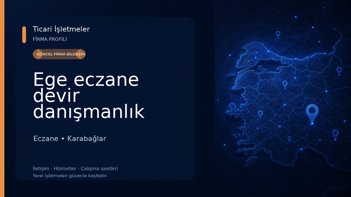 Ege eczane devir danışmanlık hizmetleri