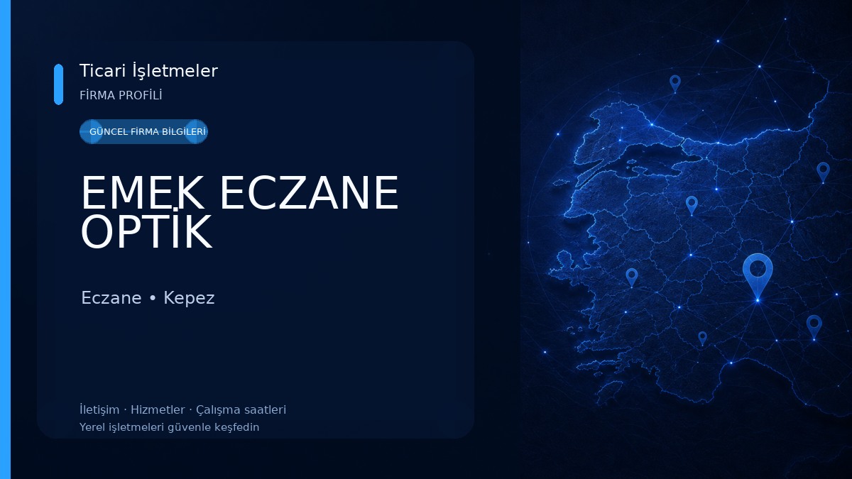 EMEK ECZANE OPTİK Eczane
