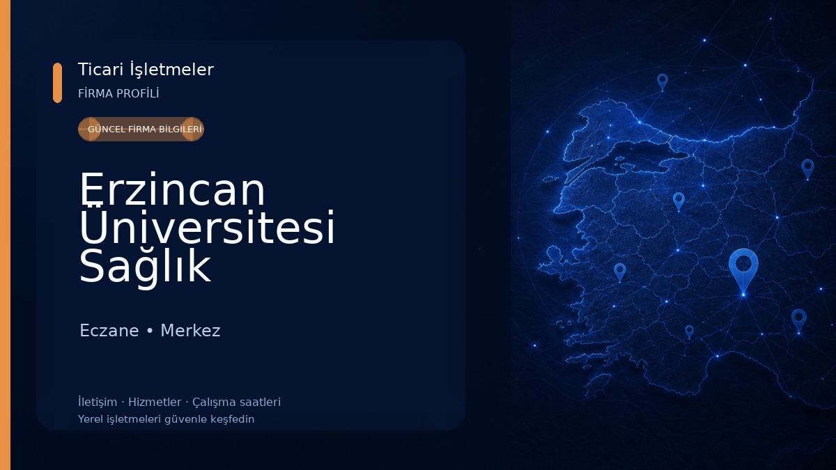 Erzincan Üniversitesi Sağlık Hizmetleri Meslek Yüksekokulu Eczane