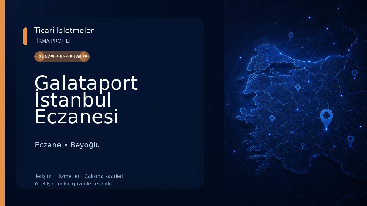 Galataport İstanbul Eczanesi Eczane