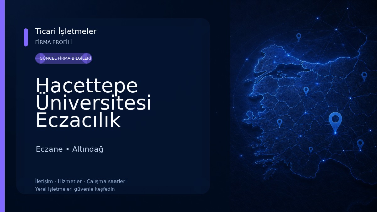 Hacettepe Üniversitesi Eczacılık Fakültesi Eczane