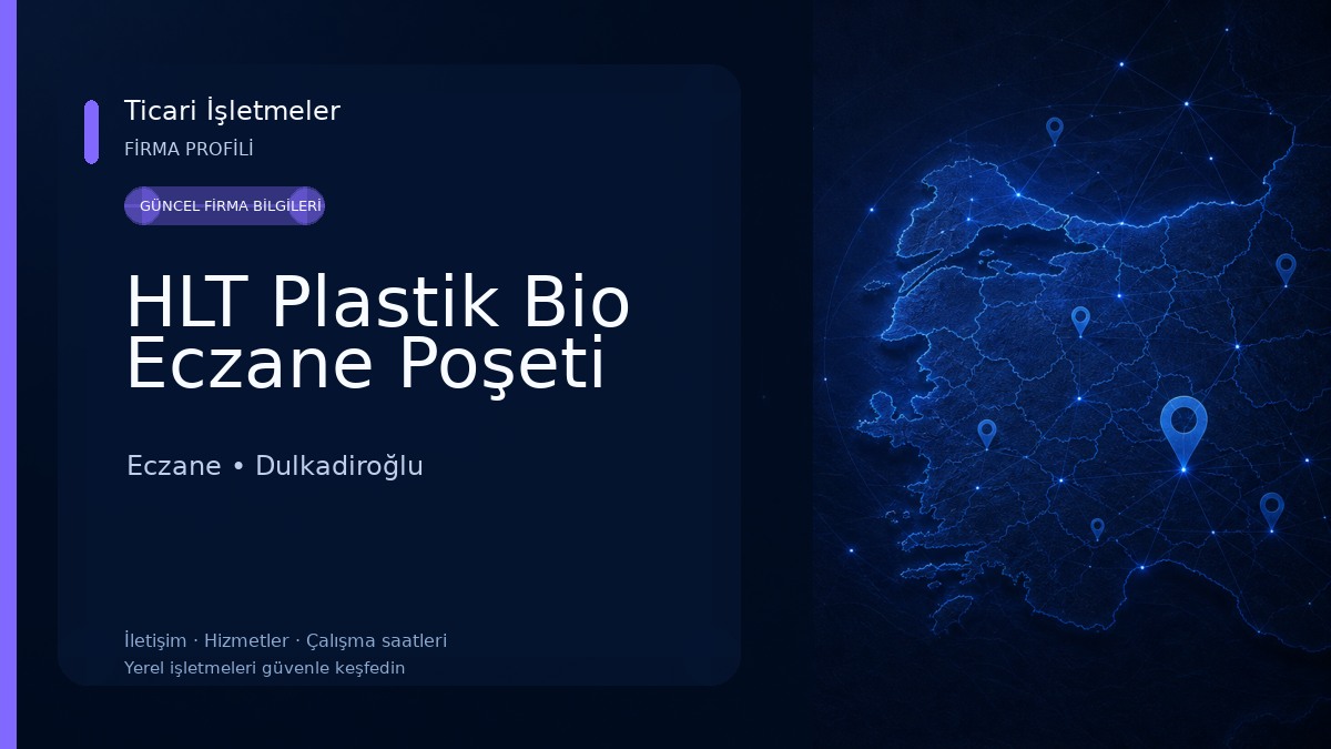 HLT Plastik Bio Eczane Poşeti Eczane