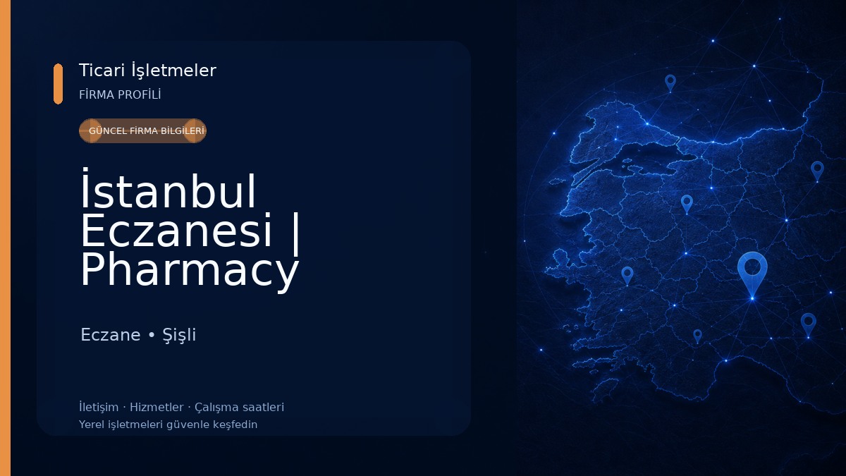 İstanbul Eczanesi | Pharmacy Istanbul