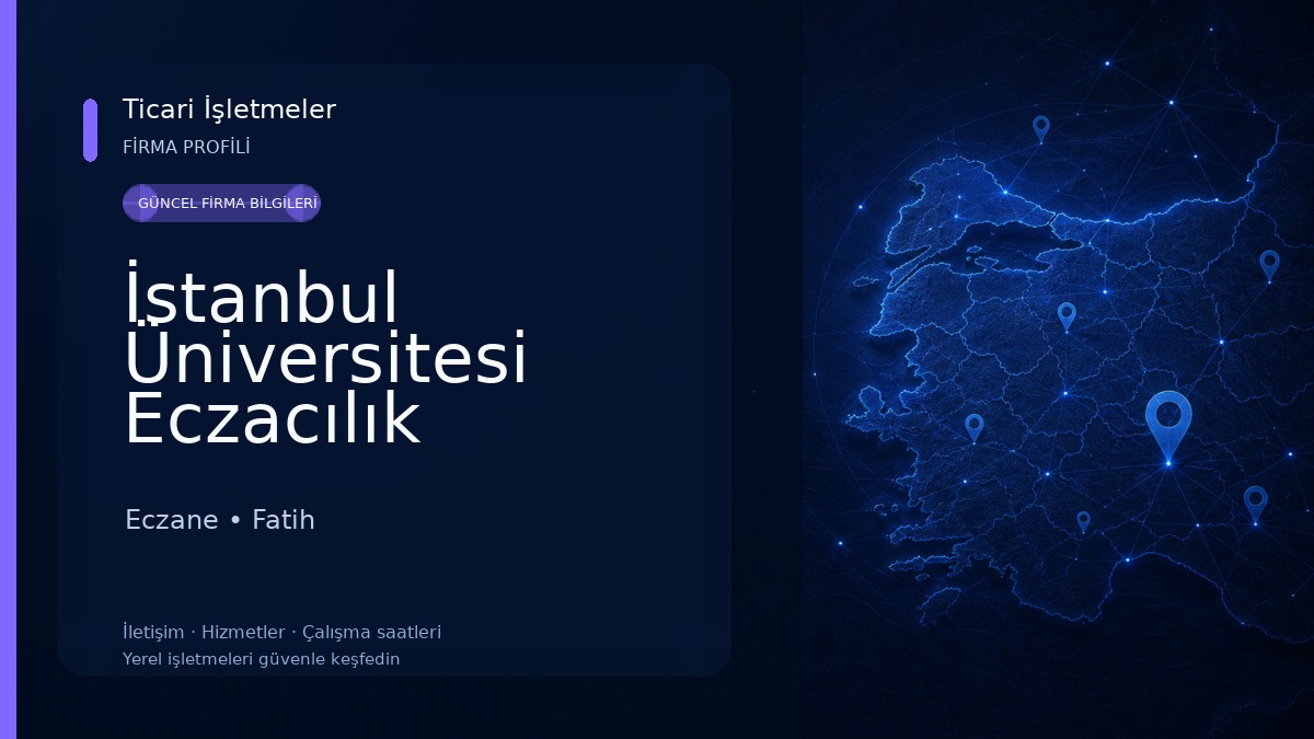 İstanbul Üniversitesi Eczacılık Fakültesi Eczane