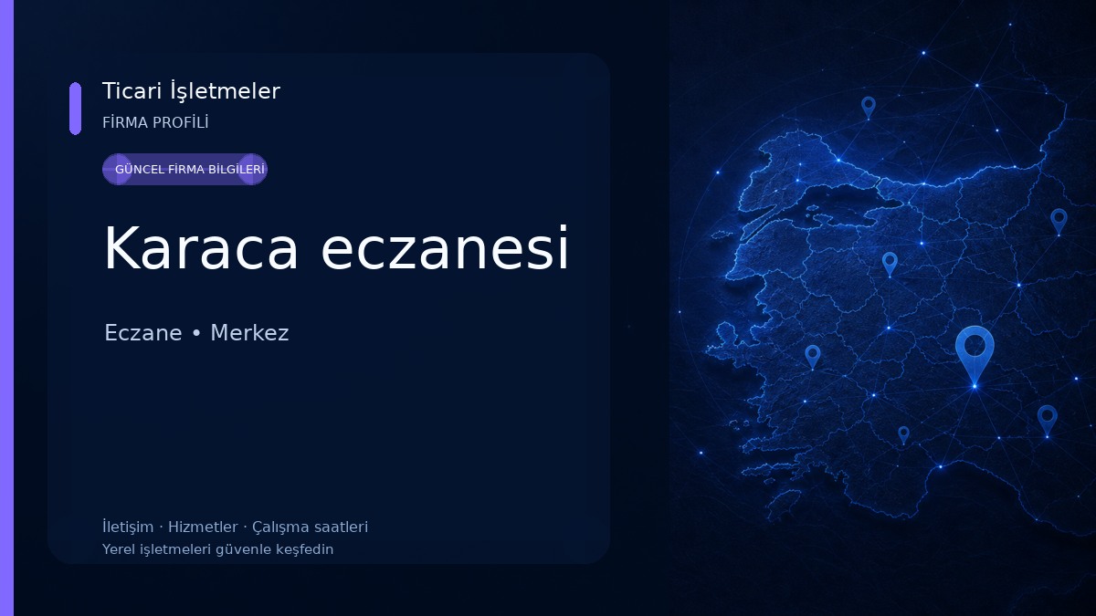 Karaca eczanesi Eczane