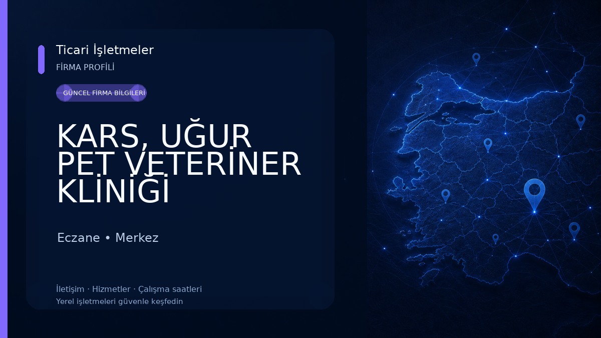 KARS, UĞUR PET VETERİNER KLİNİĞİ Eczane
