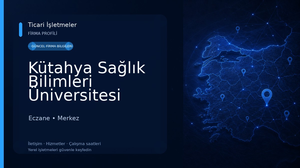 Kütahya Sağlık Bilimleri Üniversitesi Eczane