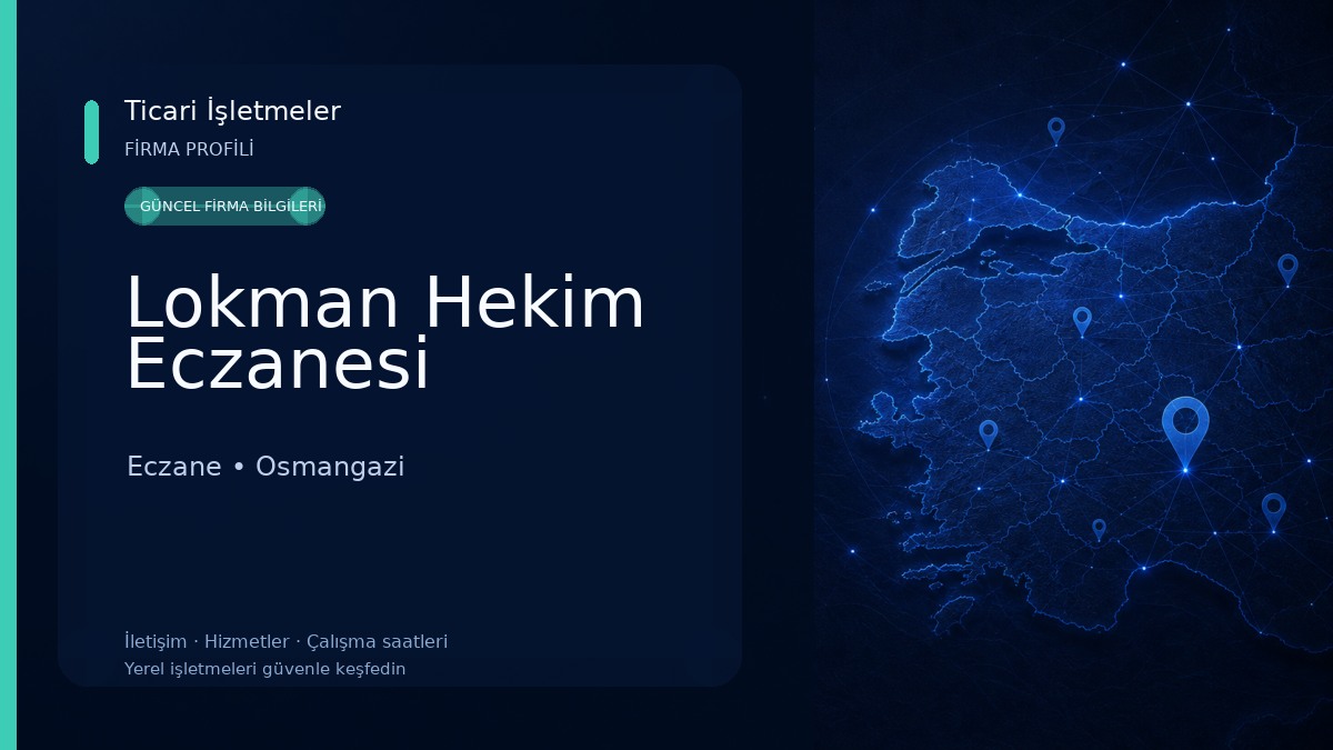 Lokman Hekim Eczanesi Eczane