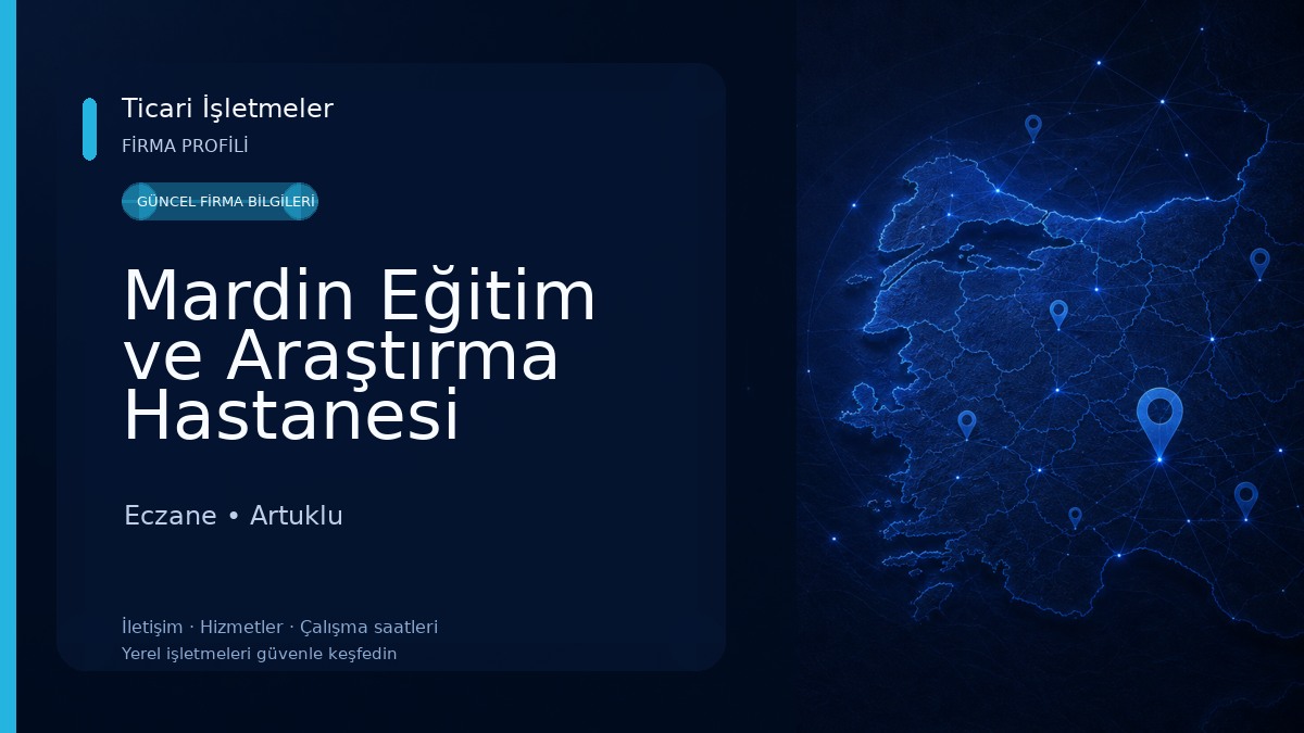 Mardin Eğitim ve Araştırma Hastanesi Eczane