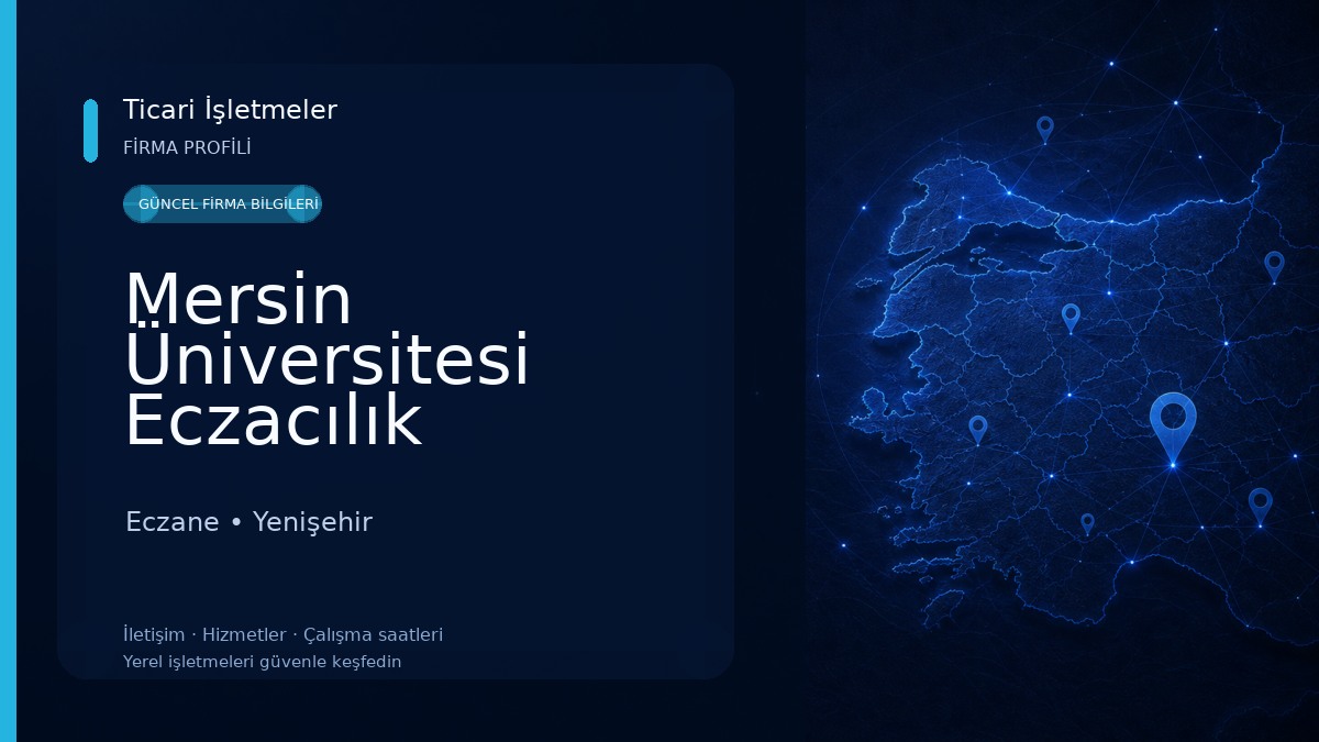 Mersin Üniversitesi Eczacılık Fakültesi Eczane
