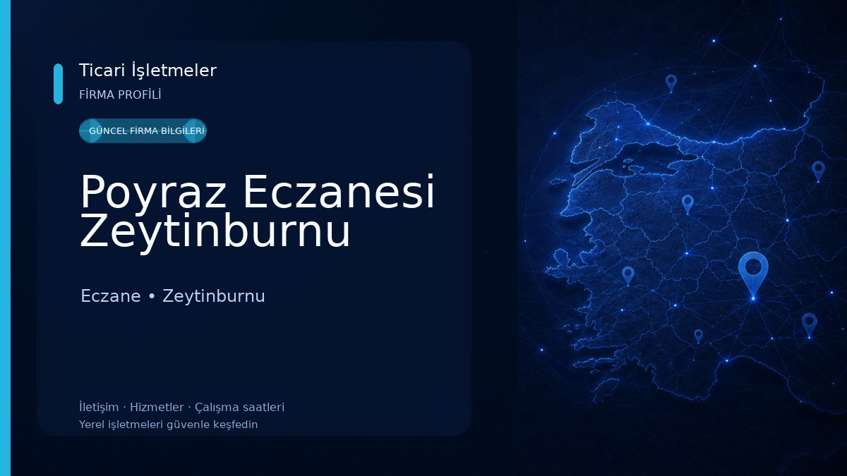 Poyraz Eczanesi Zeytinburnu Eczane