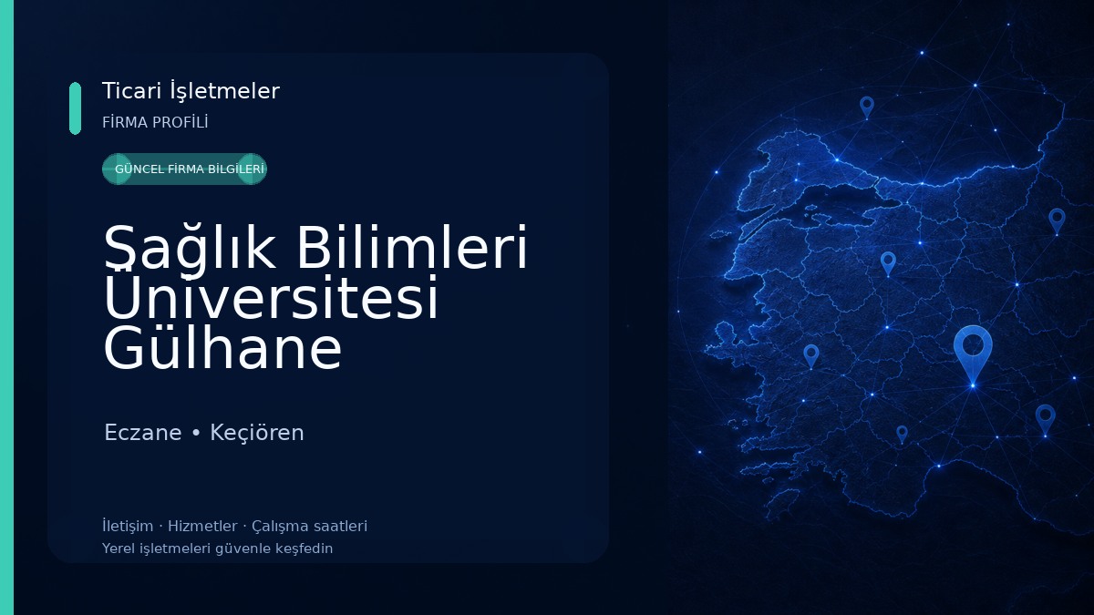Sağlık Bilimleri Üniversitesi Gülhane Eczacılık Fakültesi Eczane