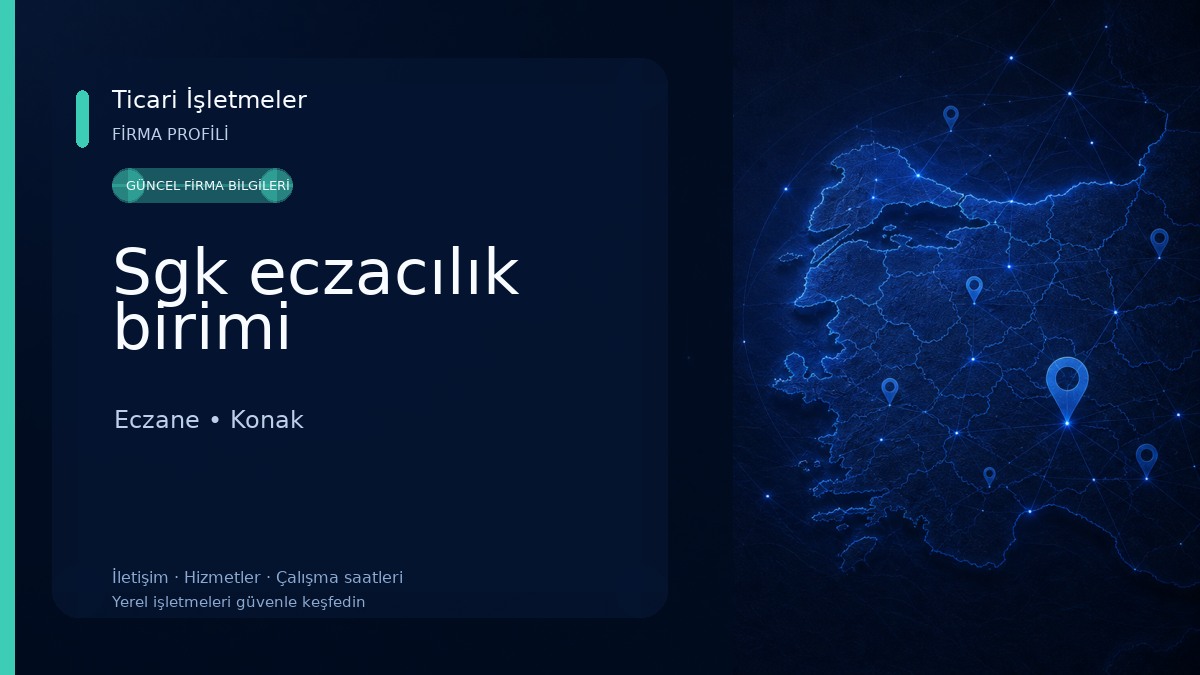 Sgk eczacılık birimi Eczane