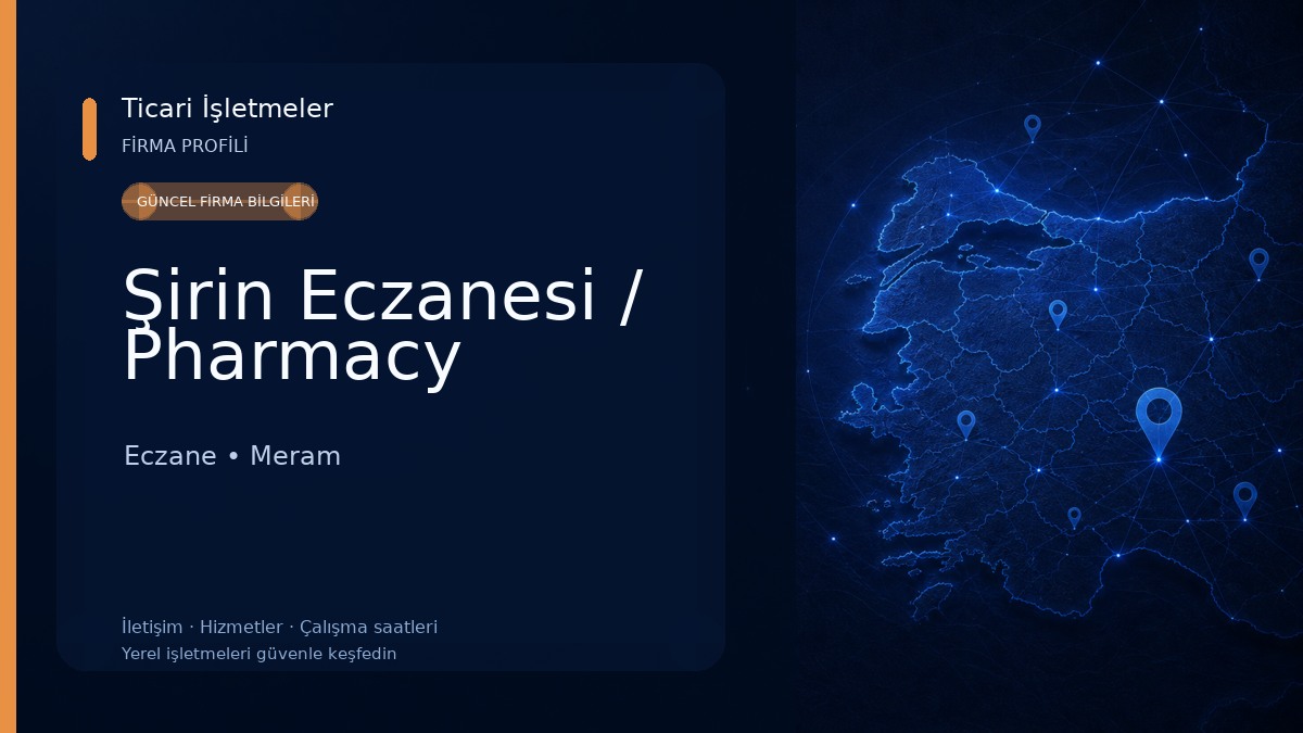 Şirin Eczanesi / Pharmacy Eczane
