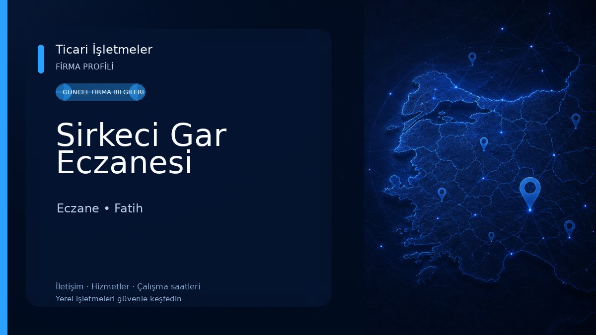 Sirkeci Gar Eczanesi
