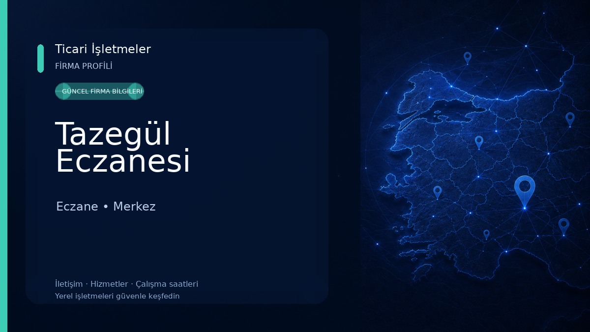 Tazegül Eczanesi Eczane
