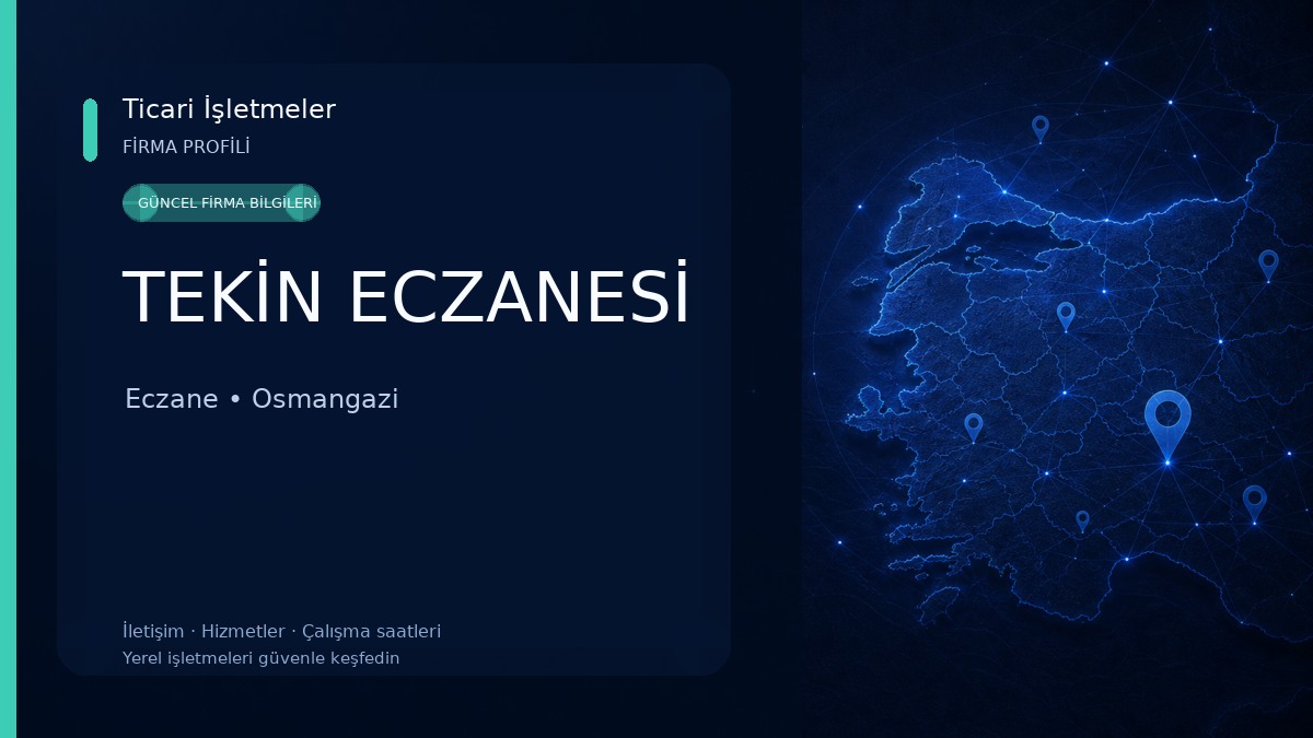 TEKİN ECZANESİ Eczane