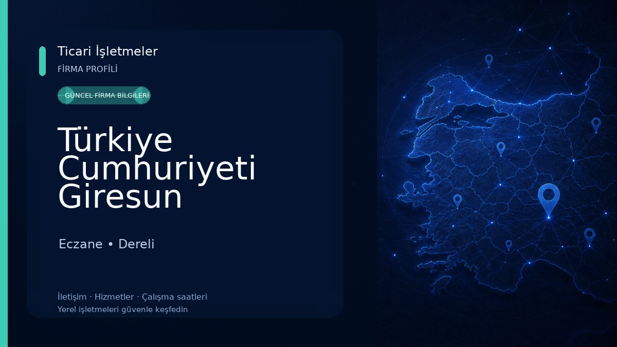 Türkiye Cumhuriyeti Giresun Üniversitesi Dereli Meslek Yüksekokulu Eczane
