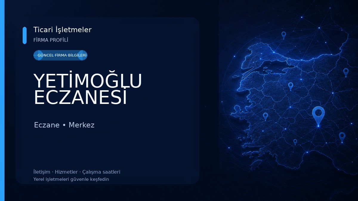YETİMOĞLU ECZANESİ Eczane