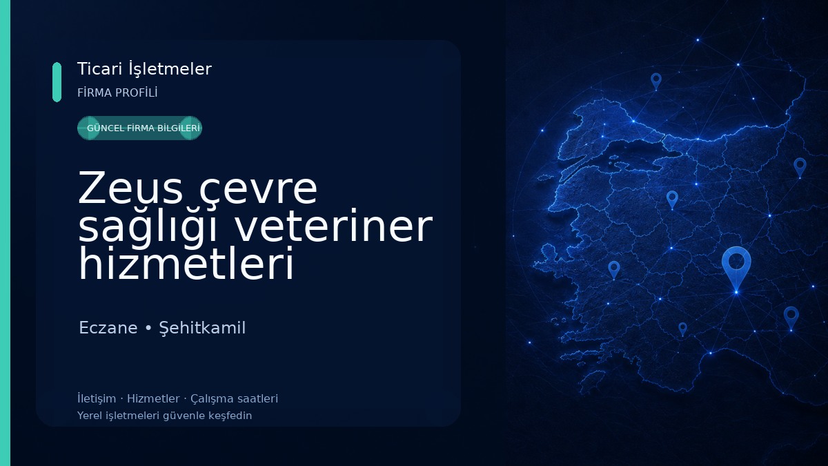 Zeus çevre sağlığı veteriner hizmetleri Eczane